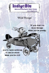 Wild Things A6 Red Rubber Stamp